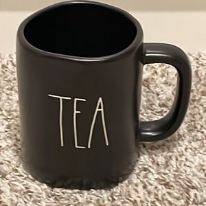 Rae Dunn Black TEA Mug